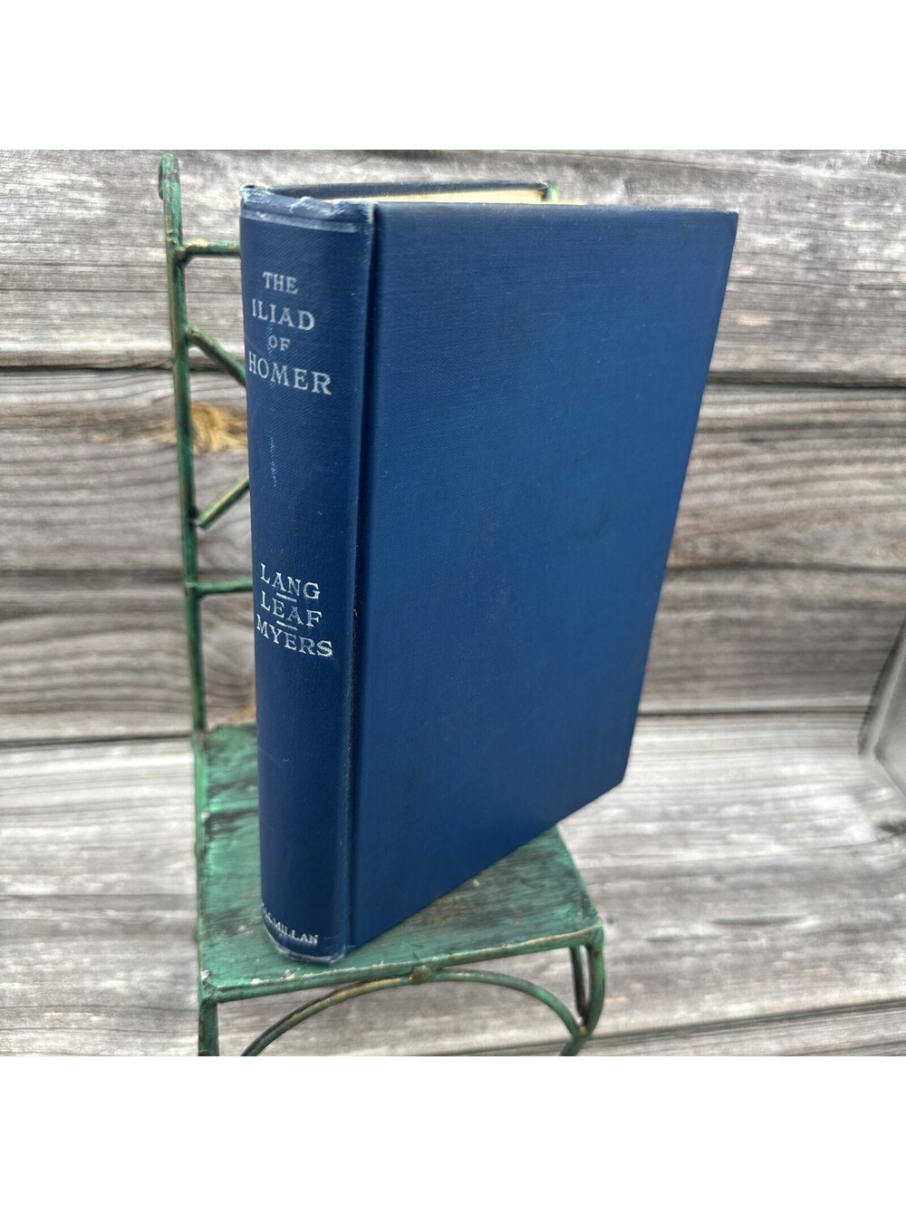 1883 Antique Mythology Book “The Iliad of Homer” Globe Edition 1923 HC
